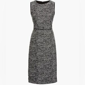J Crew Black Tweed Shift Dress 2